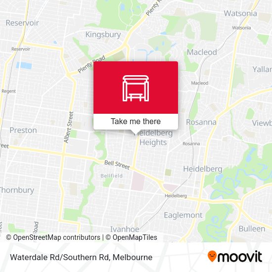 Waterdale Rd/Southern Rd map