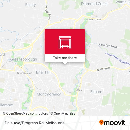 Dale Ave/Progress Rd map