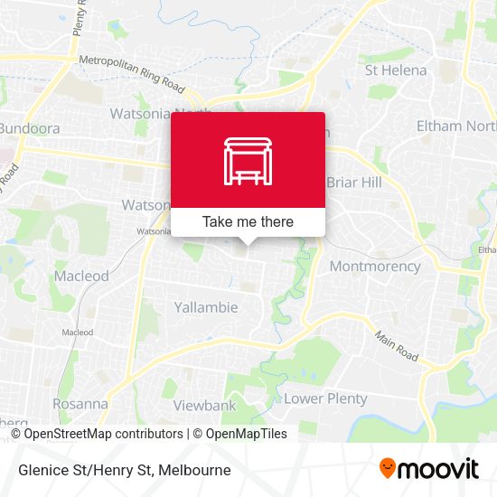 Glenice St/Henry St map