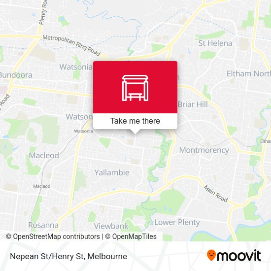 Nepean St/Henry St map