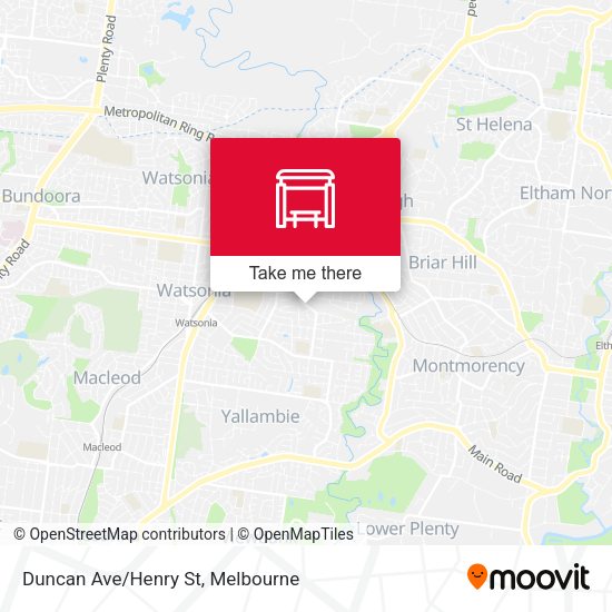 Duncan Ave/Henry St map
