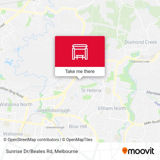 Sunrise Dr/Beales Rd map