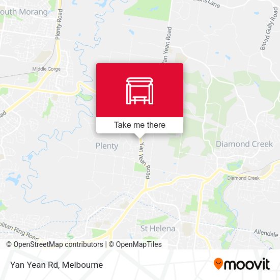 Yan Yean Rd map