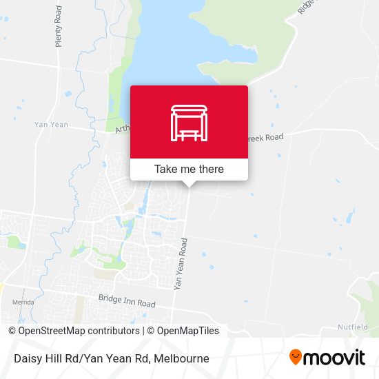 Daisy Hill Rd/Yan Yean Rd map
