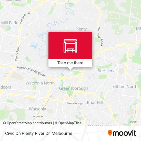 Civic Dr/Plenty River Dr map