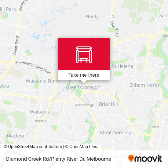 Diamond Creek Rd / Plenty River Dr map