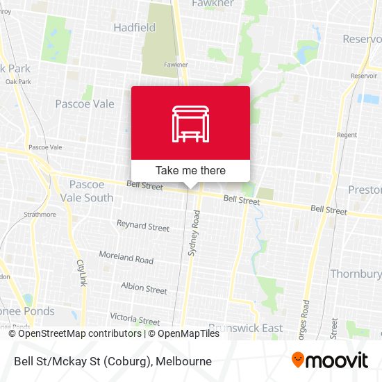 Bell St/Mckay St (Coburg) map