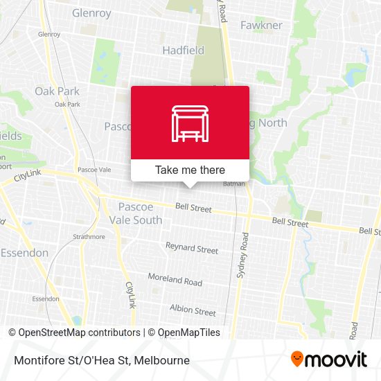Montifore St/O'Hea St map