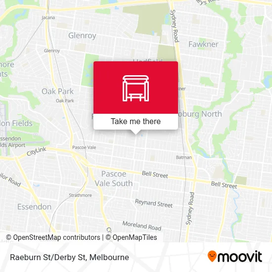 Mapa Raeburn St/Derby St