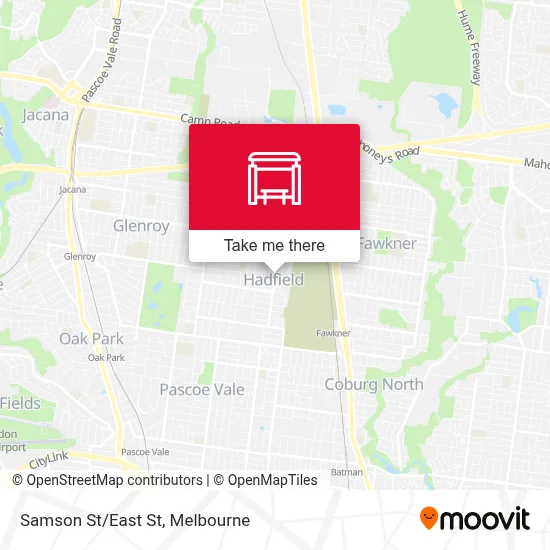 Mapa Samson St/East St