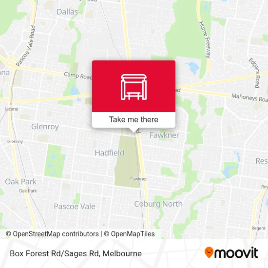 Mapa Box Forest Rd/Sages Rd