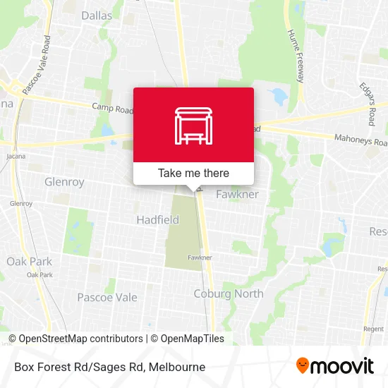 Mapa Box Forest Rd/Sages Rd