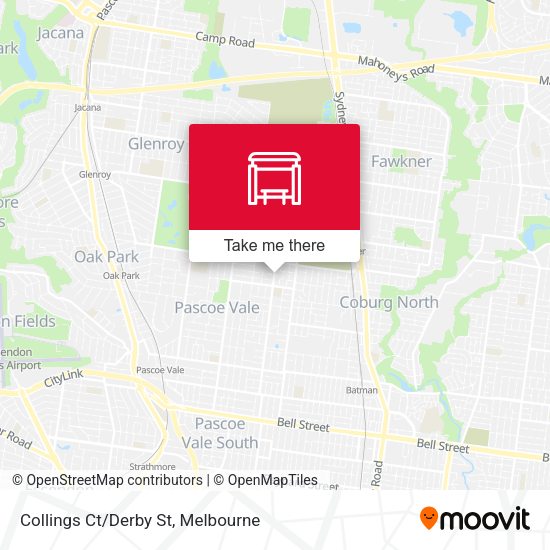 Collings Ct/Derby St map