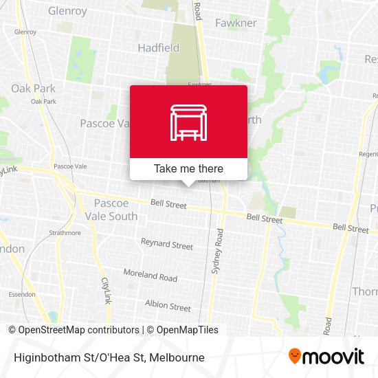 Higinbotham St/O'Hea St map