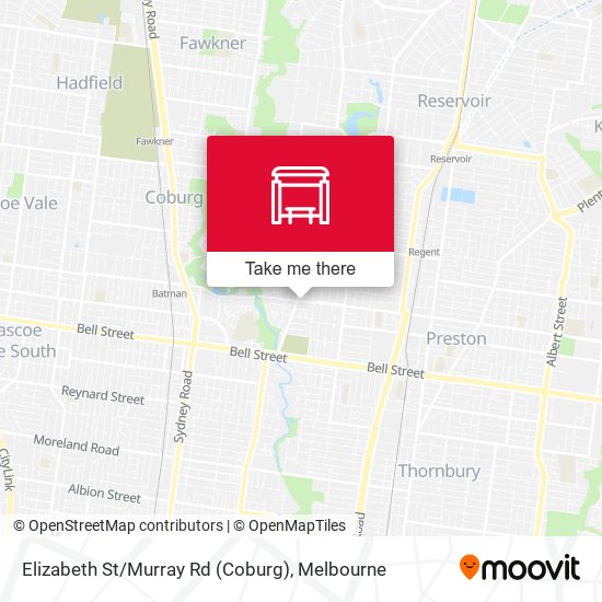 Elizabeth St / Murray Rd (Coburg) map