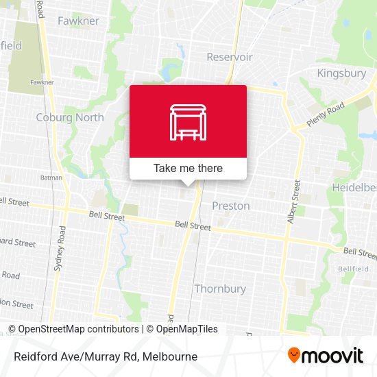 Reidford Ave/Murray Rd map