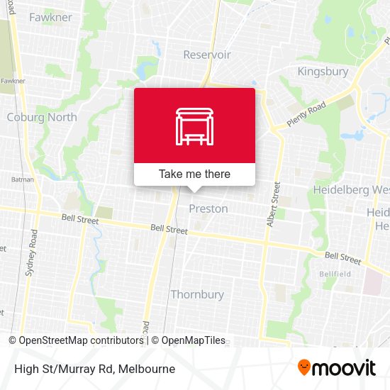 High St/Murray Rd map