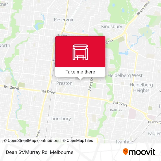 Mapa Dean St/Murray Rd