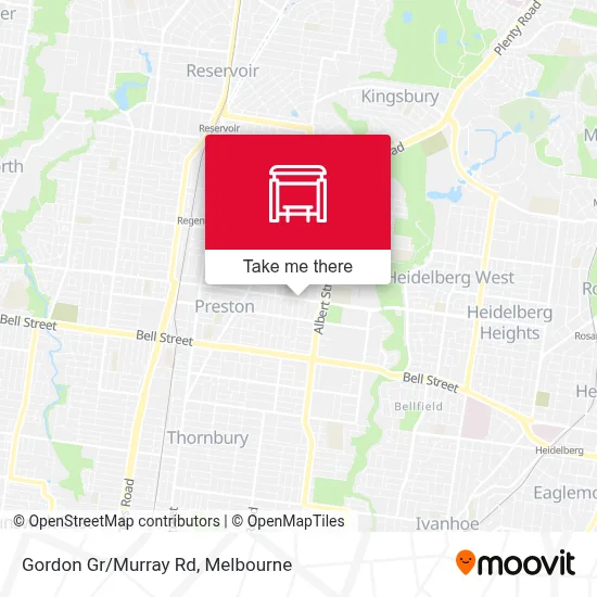 Mapa Gordon Gr/Murray Rd