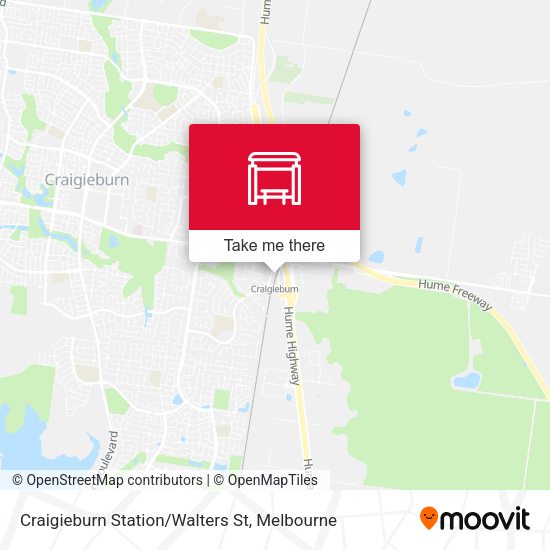 Craigieburn Station/Walters St map