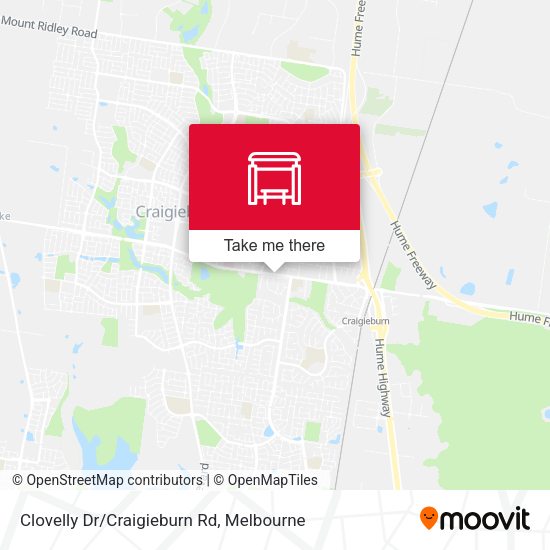 Clovelly Dr/Craigieburn Rd map