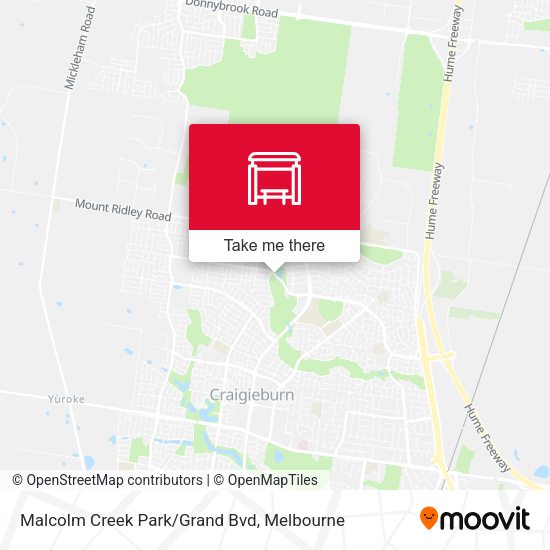 Malcolm Creek Park/Grand Bvd map