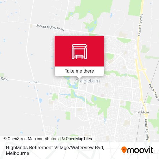 Highlands Retirement Village / Waterview Bvd map