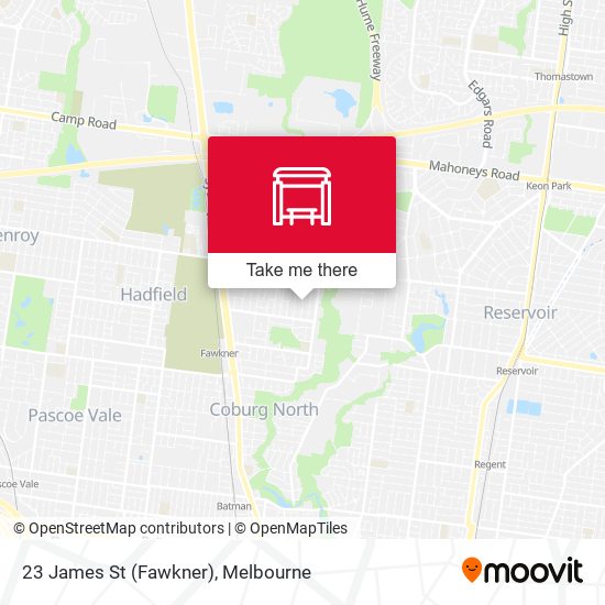 23 James St (Fawkner) map