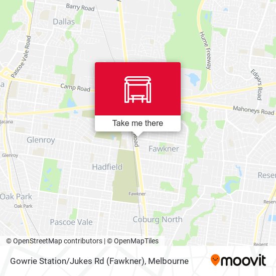 Gowrie Station / Jukes Rd (Fawkner) map