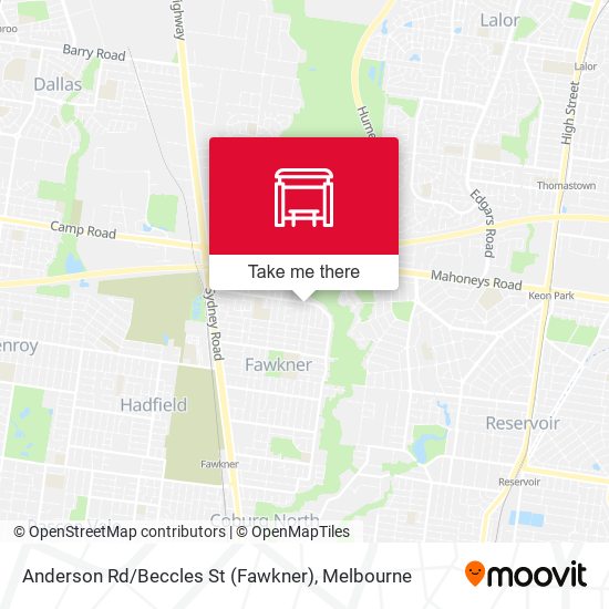 Anderson Rd / Beccles St (Fawkner) map