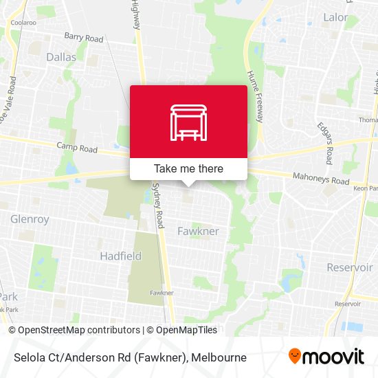 Selola Ct / Anderson Rd (Fawkner) map