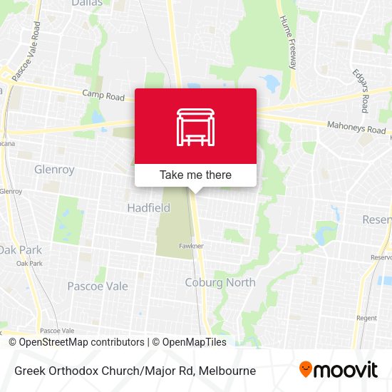 Greek Orthodox Church/Major Rd map