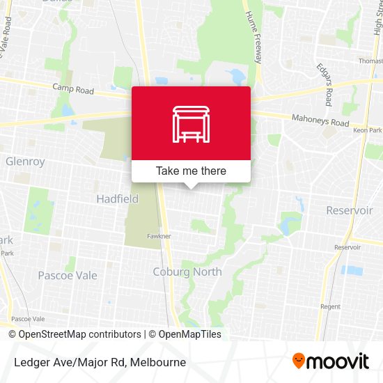Ledger Ave/Major Rd map