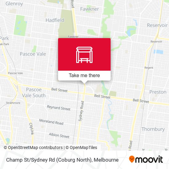 Champ St / Sydney Rd (Coburg North) map