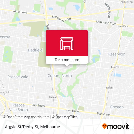 Argyle St/Derby St map