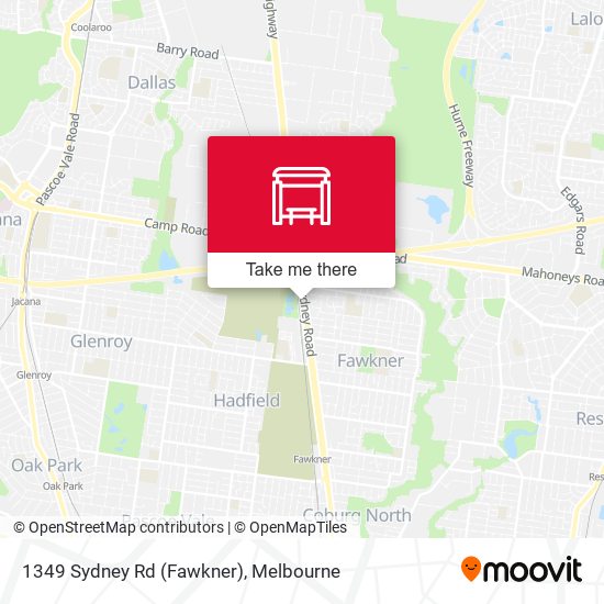 1349 Sydney Rd (Fawkner) map