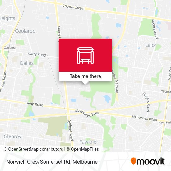 Norwich Cres/Somerset Rd map