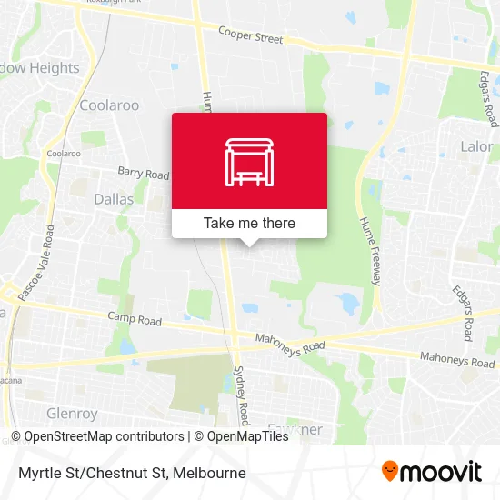 Mapa Myrtle St/Chestnut St