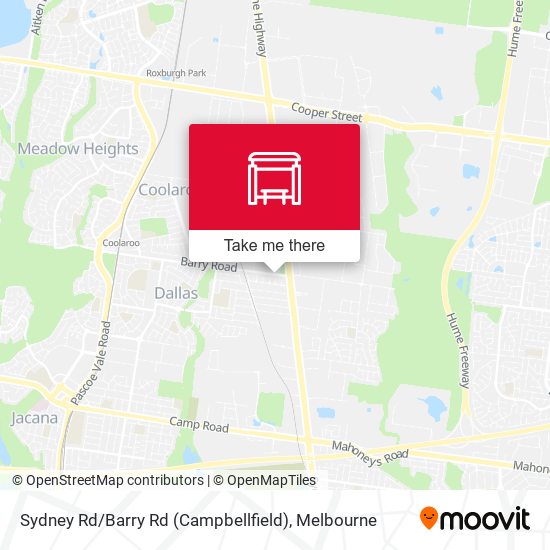 Mapa Sydney Rd / Barry Rd (Campbellfield)