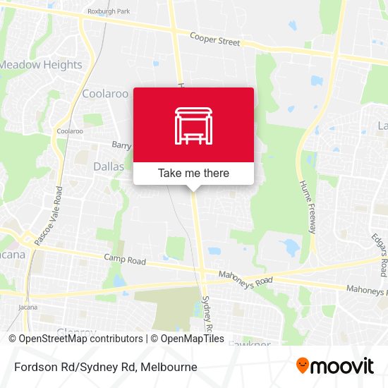 Fordson Rd/Sydney Rd map