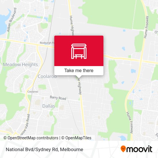National Bvd/Sydney Rd map