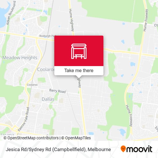 Mapa Jesica Rd / Sydney Rd (Campbellfield)