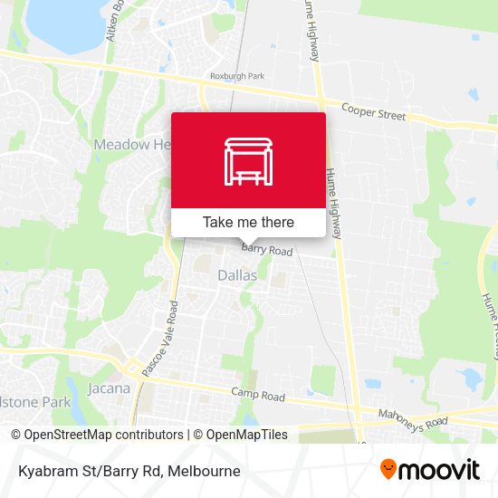 Kyabram St/Barry Rd map