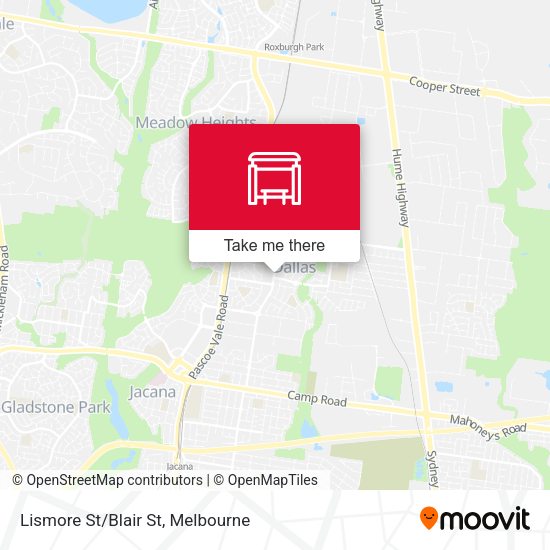 Lismore St/Blair St map