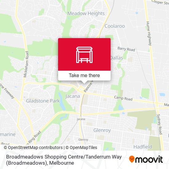 Mapa Broadmeadows Sc / Tanderrum Way