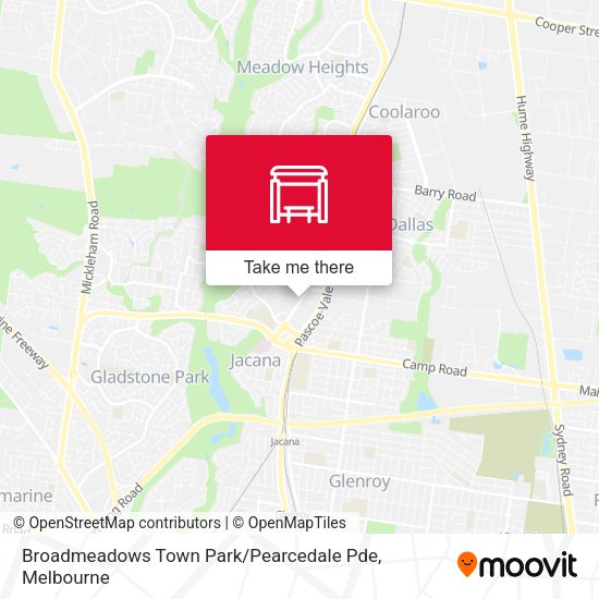 Broadmeadows Town Park / Pearcedale Pde map