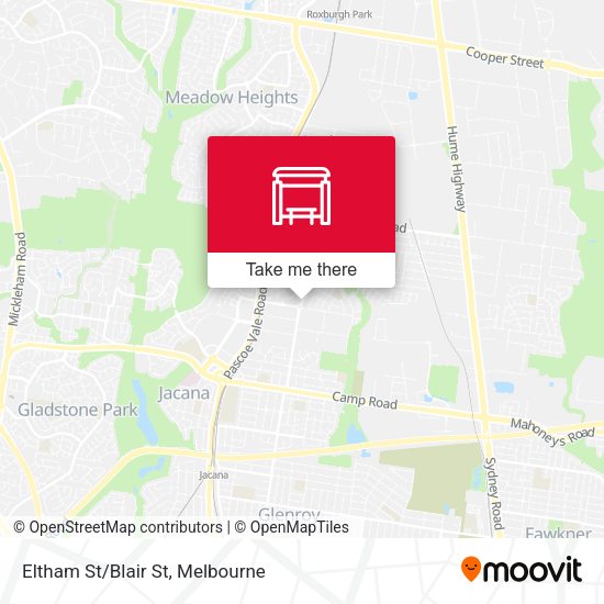 Eltham St/Blair St map