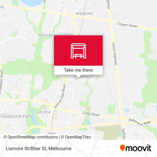 Lismore St/Blair St map