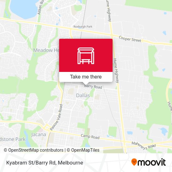 Kyabram St/Barry Rd map
