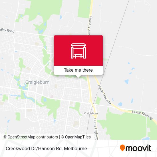 Creekwood Dr/Hanson Rd map
